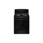 Amana AGR4203MNB 30" Freestanding Gas Range with 4 Sealed Burners, 5 cu. ft. Oven Capacity, Temp Assure Cooking System and EasyAccess Broiler Door (Black)