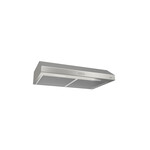 Broan BCDF136SS 36" Glacier Under Cabinet Range Hood with 375 CFM Internal Blower, Captur System, 3 Speeds, and LED Lighting, in Stainless Steel