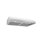 Broan BCSD130WW 30" Glacier Range Hood with 300 CFM, Captur System, Rocker Switches, Open-Mesh Filters (White)