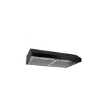 Broan BCSEK130BL 30" Glacier Under Cabinet Range Hood with 300 CFM, LED Lighting, and Energy Star (Black)