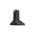 ZLINE BS655Z36G 36" Autograph Edition Wall Mount Range Hood with 700 CFM, Stainless Steel Baffle Filters, LED Lighting, 3 Minute Auto Timer with Delayed Shutoff in Black Stainless Steel (Gold)