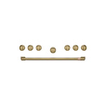 Cafe CXPR6HKPTCG 36 inch Handle & Knob Set for Pro Range and Rangetop (Brushed Brass)