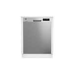 Beko DUT25401XHW 24" Semi-Integrated Dishwasher with 14 Place Settings, Adjustable Rack, ProSmart Inverter Motor (Fingerprint-Free Stainless Steel)