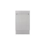 ZLINE DWV30418 18" Tallac Series Built-In Dishwasher with 3rd Rack, 51 dBA Noise Levels, 8 Wash Cycles, Heated Dry, Triple Filter Cleaning, Cutlery Basket, Integrated Control (Stainless Steel)