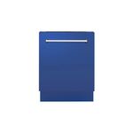 ZLINE DWVBM24 24" Tallac Series Built-In Dishwasher with Third Rack, 51 dBA Noise Levels, 8 Wash Cycles, 15 Place Settings, Stainless Steel Tub (Blue Matte)