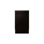 ZLINE DWVORB18 18" Tallac Series Built-In Dishwasher with 3rd Rack, 51 dBA Noise Levels, 8 Wash Cycles, Heated Dry, Triple Filter Cleaning, Cutlery Basket, Integrated Control (Oil Rubbed Bronze)