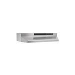 Broan F402404 24 inch Under Cabinet Hood with 230 CFM, Rocker-Type Switches, Washable Aluminum Filter (Stainless Steel)