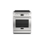 Fulgor Milano F4PDF304S1 Accento 400 Series 30" Professional Dual Fuel Range with 4 Sealed Burners, 4.4 cu. ft. Oven Capacity, in Stainless Steel