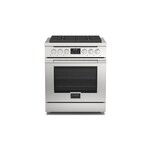 Fulgor Milano F4PGR304S2 Accento 400 Series 30" Professional Gas Range with 4 Sealed Burners, 4.4 cu. ft. Oven Capacity, in Stainless Steel