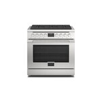 Fulgor Milano F4PGR366S2 Accento 400 Series 36" Professional Gas Range with 6 Sealed Burners, 5.2 cu. ft. Oven Capacity, in Stainless Steel