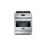 Fulgor Milano F6PGR304S2 Sofia 600 30" Gas Professional Range with 4 Burners and 4.34 cu. ft. Oven Capacity in Stainless Steel