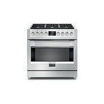 Fulgor Milano F6PGR366S2 Sofia 600 36 inch Gas Professional Range with 6 Burners, 5.2 cu. ft. Oven Capacity, Burners, in Stainless Steel