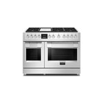 Fulgor Milano F6PGR486GS2 Sofia 600 48" Professional Gas Range with 6 Burners, Griddle, and 6.58 cu. ft. Total Capacity, in Stainless Steel