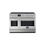 Fulgor Milano F6PIR487S1 Sofia 600 48" Induction Professional Range with 7 Elements and 6.58 cu. ft. Total Oven Capacity in Stainless Steel