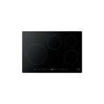 Fulgor Milano F7IT30S1 Distinto 700 Series 30" Induction Cooktop with 4 Elements, and Slide Touch Controls, in Black with Aluminum Trim