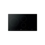 Fulgor Milano F7IT36S1 Distinto 700 Series 36" Induction Cooktop with 5 Elements, and Bridge Zone, in Black with Aluminum Trim