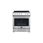 Forno FFSEL601230 30" Slide-In Electric Range with 4 Radiant Burners, 5 cu. ft. Oven Capacity, 2500 Watts Heating Power, Hidden Bake Elements in Stainless Steel