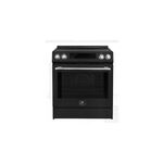 Forno FFSIN090530BLK 30" Slide-In Induction Range with 4 Induction Burners, 5 cu. ft. Oven Capacity, 3000 Watts Heating Power, True Convection, Digital Display, Air Fry Basket (Black)