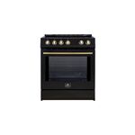 Forno FFSIN098230BLK 30 inch Induction Range with 4 Induction Elements, 5 cu. ft. Oven Capacity, 3000 Watts Heating Power, Friction-Resistant Hinges, Hidden Bake Element (Black)