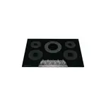 Frigidaire GCCE3070AD 30" Gallery Series Electric Cooktop with 5 Elements, Backlit LED Knobs, and EvenTemp Element (Black Stainless Steel)