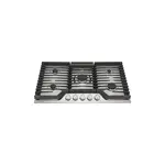 Frigidaire GCCG3648AS 36" Gas Cooktop with 5 Sealed Burners, Backlit Knobs, Continuous Cast Iron Grates and ADA Compliant (Stainless Steel)