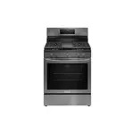 Frigidaire GCRG3060BD 30" Gallery Series Freestanding Gas Range with 5 Burners, 5.1 cu. ft. Capacity, Total Convection and Integrated Griddle (Black Stainless Steel)