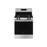 GE GGF400PVSS 30" Smart Gas Range with 4 Sealed Burners, 15000 BTU Heating Power, 5.3 cu. ft. Oven Capacity, Storage Drawer, Nickel Oven Racks, Built-In Wi-Fi Connect in Stainless Steel