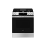 GE GGS500PVSS 30" Slide-In Gas Range with 5 Burners, 5.3 cu. ft. Capacity, Crisp Mode and Express Preheat in Stainless Steel (Self Clean and Steam Clean)