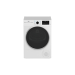 Beko HPD24414W2 24" Front Load Electric Dryer with 4.5 cu. ft. Capacity, Heat Pump Ventless, ProSmart Inverter Motor, Special Drum Paddles, in White