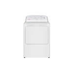 Hotpoint HTX26EASWWW 27" Electric Dryer with 6.2 cu. ft. Capacity, Auto Dry, Up to 120 Feet Venting, and Aluminized Drum in White