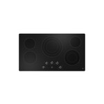 GE JEP5036DTBB 36" Electric Radiant Cooktop with 5 Elements, Keep-Warm Setting, Melt Setting and Hot Surface Indicators in Black