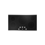 GE JEP5036STSS 36" Electric Radiant Cooktop with 5 Elements, Keep-Warm Setting, Melt Setting and Hot Surface Indicators in Stainless Steel