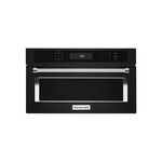 KitchenAid KMBP100EBS 30" Built-In Microwave Oven with 1.4 cu. ft. Capacity, Convection Cooking, Sensor Steam Cycle, Halogen Interior Light and Speed Cook (Black Stainless Steel)