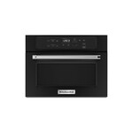 KitchenAid KMBS104EBL 24" Built-In Microwave Oven with 1.4 cu. ft. Capacity, 1000 Watts Cooking Power and Stainless Steel Cavity (Black)