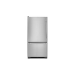 KitchenAid KRB109ESS 30" Bottom Freezer Refrigerator with 18.67 cu. ft. Capacity, ExtendFresh Temperature Management System and Humidity-Controlled Crispers in Stainless Steel (Left Hinge)