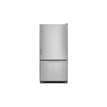 KitchenAid KRB109ESS 30" Bottom Freezer Refrigerator with 18.67 cu. ft. Capacity, ExtendFresh Temperature Management System and Humidity-Controlled Crispers in Stainless Steel (Right Hinge)