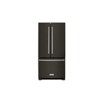 KitchenAid KRFF302EBS 33" French Door Refrigerator with 22 cu. ft. Capacity, ExtendFresh Temperature Management System and Interior Water Dispenser  (Black Stainless Steel with PrintShield Finish)