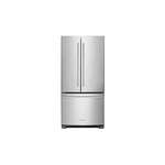 KitchenAid KRFF302ESS 33 inch French Door Refrigerator with 22 cu. ft. Capacity, ExtendFresh Temperature Management System and Interior Water Dispenser  (Stainless Steel)