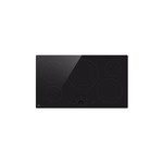 LG LCE3610SBE 36" Electric Cooktop with 5 Elements, Warming Function, Intuitive SmoothTouch Glass Controls and ADA Compliant in Black