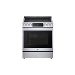 LG Studio LSIS6338FE 30" Smart Slide-In Induction Range with 5 Elements, 6.3 cu. ft. Capacity, Storage Drawer, Air Fry, Air Sous-Vide and Wi-Fi Enable in Stainless Steel