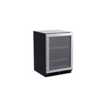 Marvel MLBV224SG01A 24" Classic Beverage Center with 5.5 cu. ft. Capacity, 3-in-1 Convertible Shelves in Stainless Steel Frame Glass