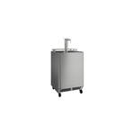 Marvel MOKR224SSD1A 24 inch Outdoor Dual Tap Mobile Wine Dispenser with 5.7 cu. ft. Capacity, in Stainless Steel