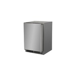 Marvel MORE224SS51A 24 inch Outdoor Built-In Refrigerator with 5.1 cu. ft. Capacity, Door Storage and MaxStore Bin, in Stainless Steel (Left Hinge)