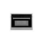 ZLINE MWO24SS 24" Built-In Microwave with 1.55 cu. ft. Capacity, 1000 Watts Cooking Power, Sensor Cooking (DuraSnow Stainless Steel)