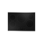 GE Profile PEP9030STSS 30" Smart Electric Radiant Cooktop with 5 Elements, All-Off Control, Chef Connect Keep-Warm Setting and Hot Surface Indicators in Stainless Steel