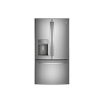 GE Profile PFD28KYNFS 36" Freestanding French Door Refrigerator with 27.77 cu. ft. Total Capacity, 5 Glass Shelves, 9.17 cu. ft. Freezer Capacity, External Water Dispenser, Door in Door in Stainless Steel