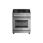 Beko PRGR34552SS 30" Pro-Style Gas Range with 5 Burners, 5.7 cu. ft. Capacity, Air Fry, Faster Preheat Time, Twin Turbo Convection in Stainless Steel