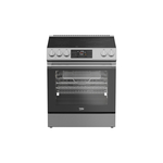 Beko SLER30524SS 30" Slide-In Electric Range with 5 Element, 5.2 cu. ft. Capacity, True European Convection, Faster Preheat Time, in Stainless Steel