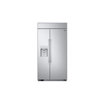 LG Studio SRSXB2622S 42" Built-In Side by Side Refrigerator with 25.6 cu. ft. Capacity, Tempered Glass Shelves, Tall Ice and Water Dispenser, LED Lighting, ThinQ, Energy Star, in Stainless Steel