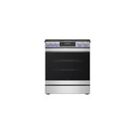 Sharp SSG3065JS 30" Slide-In Gas Range with 5 Burners, 6.1 cu. ft. Oven Capacity, Convection, Air Fry, in Stainless Steel